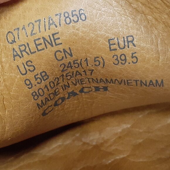 Black Leather COACH Loafers 9.5 | Arlene | EXCELLENT Condition! - Picture 5 of 5